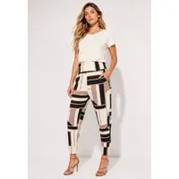 Calça CabanaFree Saruel Malha com Bolso Estampa Igaci - 1