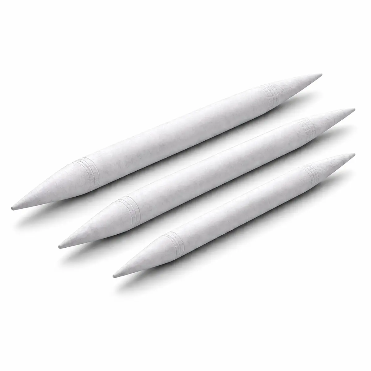 Kit Esfuminhos para Desenho N° 1, 3 e 5 – Esfumador Profissional para Sombreamento em Grafite e Carvão (3 Unidades)