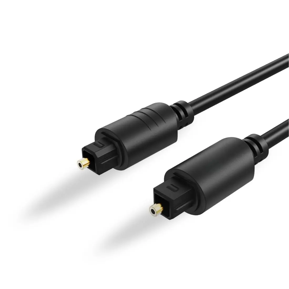 Cabo Audio Óptico Digital 2 Metros, Conectores Banhados a Ouro 24K, Compatível com Home Theater, TV, PS4, PS5, Xbox - Premium