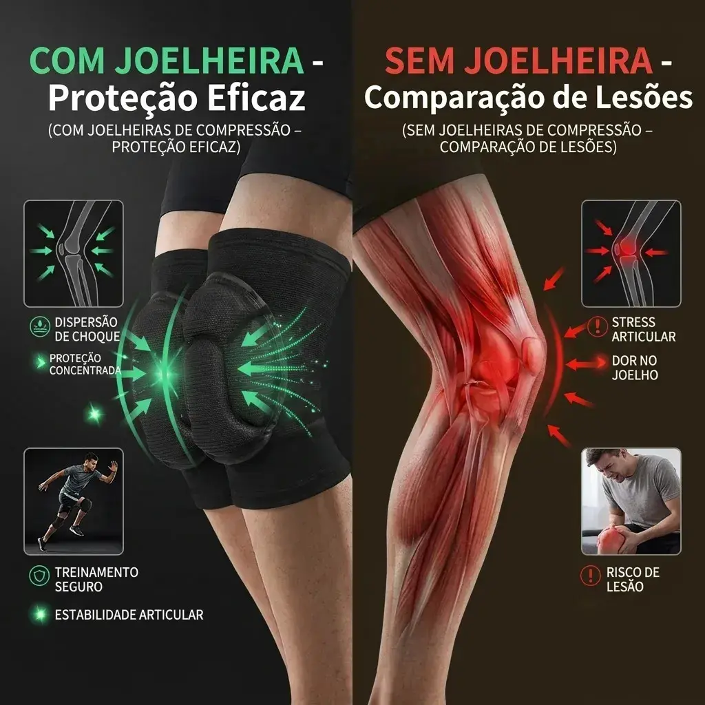 Joelheira Esportiva E Manguito Kit Vôlei Cor Preto Tamanho G thumbnail 5