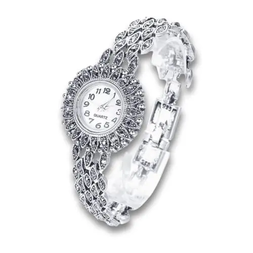 Relógio Feminino "Lady Deluxe" com Zircônias, Estilo Vintage, Pulseira 19cm – Sofisticação Clássica e Acabamento Premium – Acompanha Caixa Premium