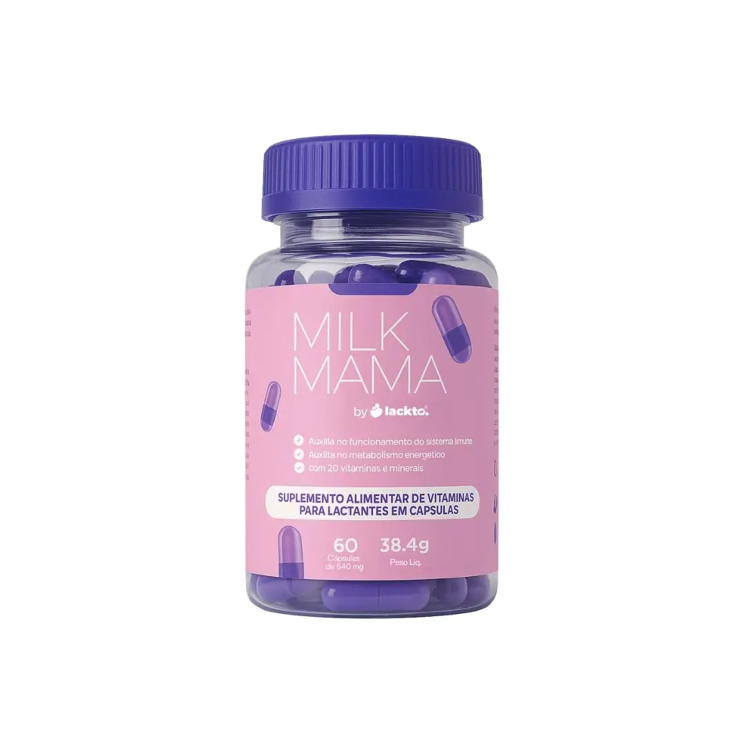 Multivitamínico para Gestante, Lactante e Pós-Parto | 60 Cápsulas 20 Nutrientes | Energia Imunidade Cabelo Pele Unhas | Milk Mama - 1 Unidade - 1