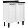 Balcão Duplo Itatiaia Florença com 2 Portas e 2 Prateleiras - 70cm de largura - Branco - 1