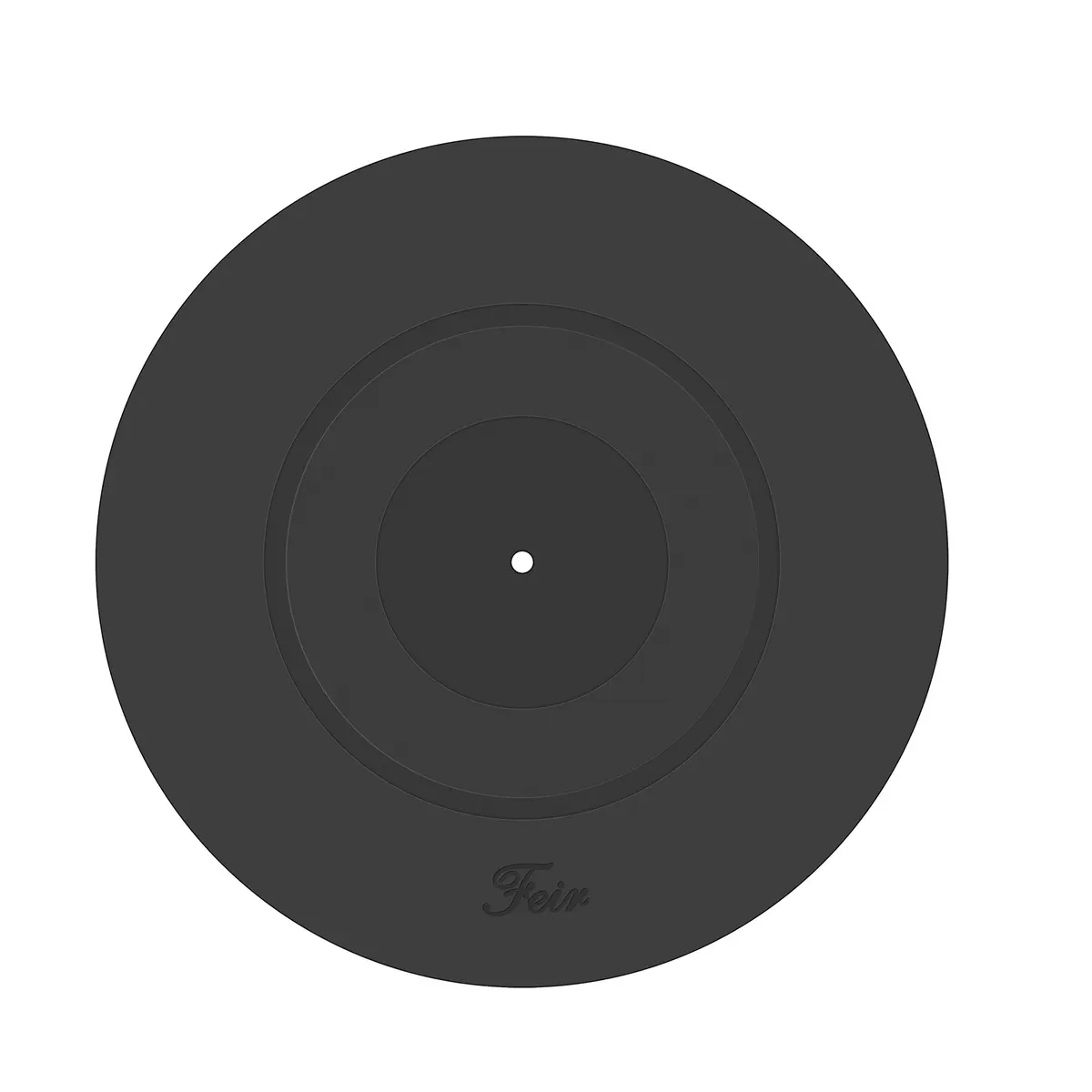 Tapete de prato giratório design de silicone de borracha preta para todos os toca-discos de vinil LP