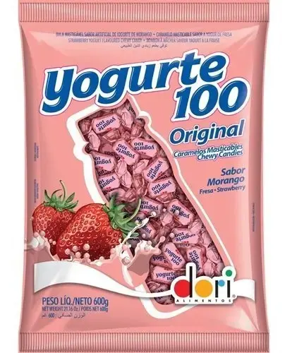 Bala Mastigavel Yogurte 100 600gr Dori Iogurte Natural