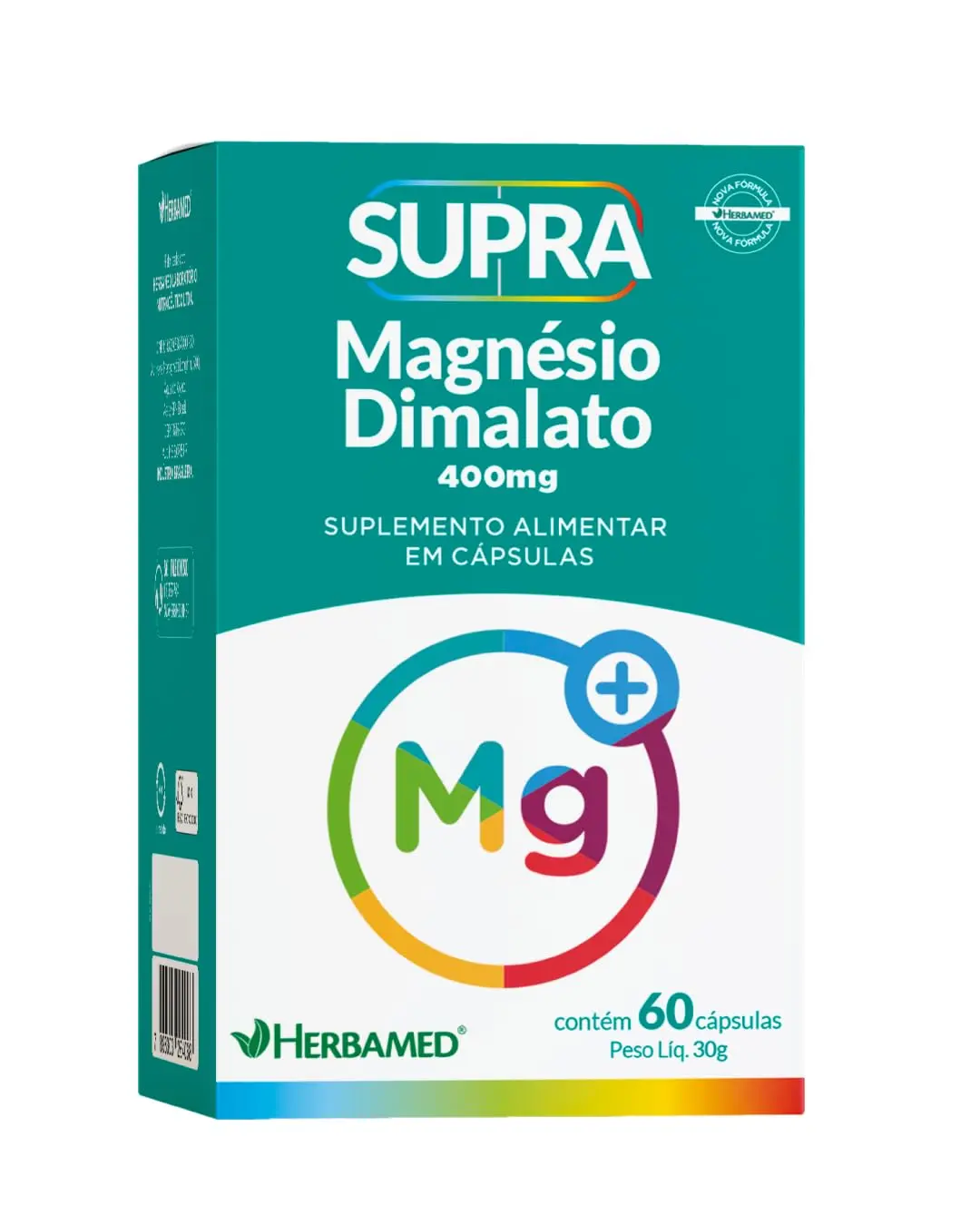 Supra Magnésio Dimalato - 500mg 60 Cápsulas - Herbamed