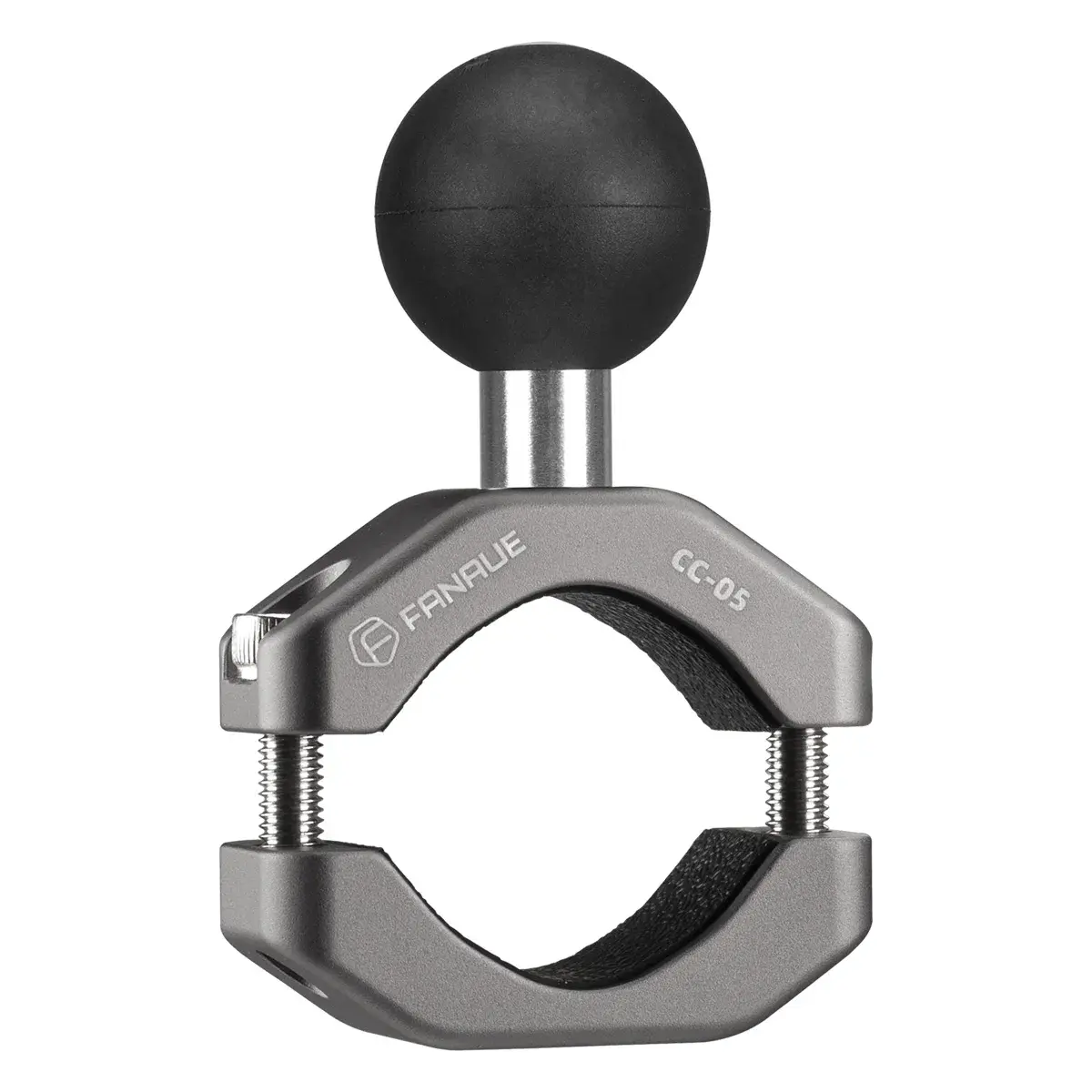 Suporte para telemóvel para guiador de motocicleta em liga de alumínio FANAUE, com base de extensão de esfera de 25 mm/20 mm/17 mm, estável e antiderrapante. - 1
