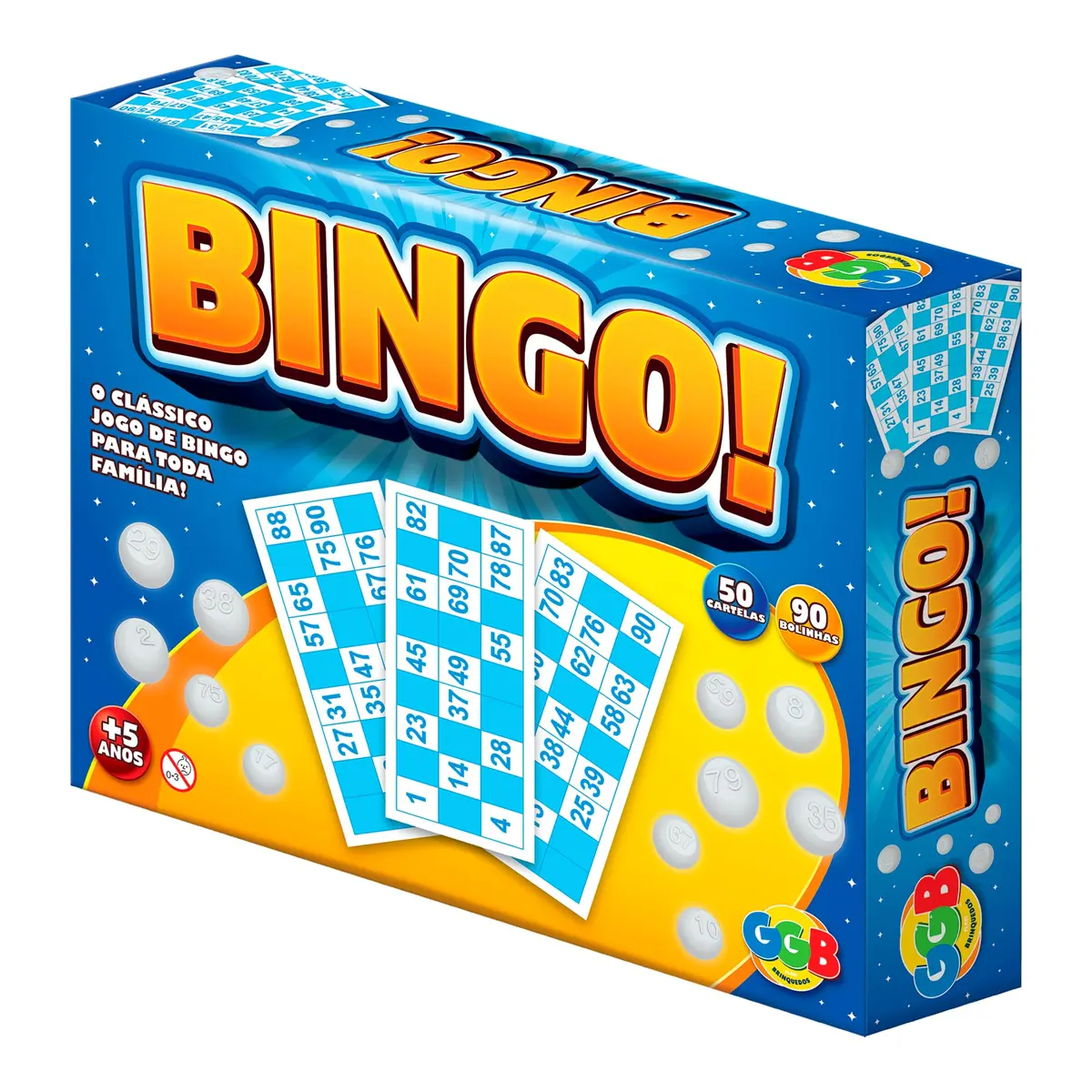 GGB Jogo Bingo Econômico 50 Cartelas 90 Bolinhas - 1