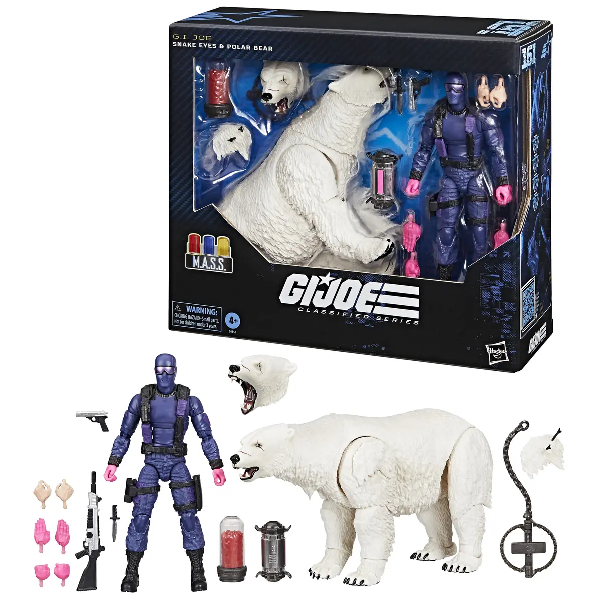 G.I. Joe Classified Series #161 Snake Eyes e Urso Polar