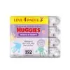[REC] Lenços Umedecidos Huggies One & Done Leve 4 Pague 3 - 192 unidades, Huggies, Verde, pacote de 4 - 1