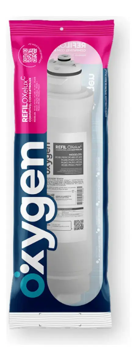 Refil Filtro Água Purificador Electrolux PE12 Acqua Pure Compatível Oxygen - 1