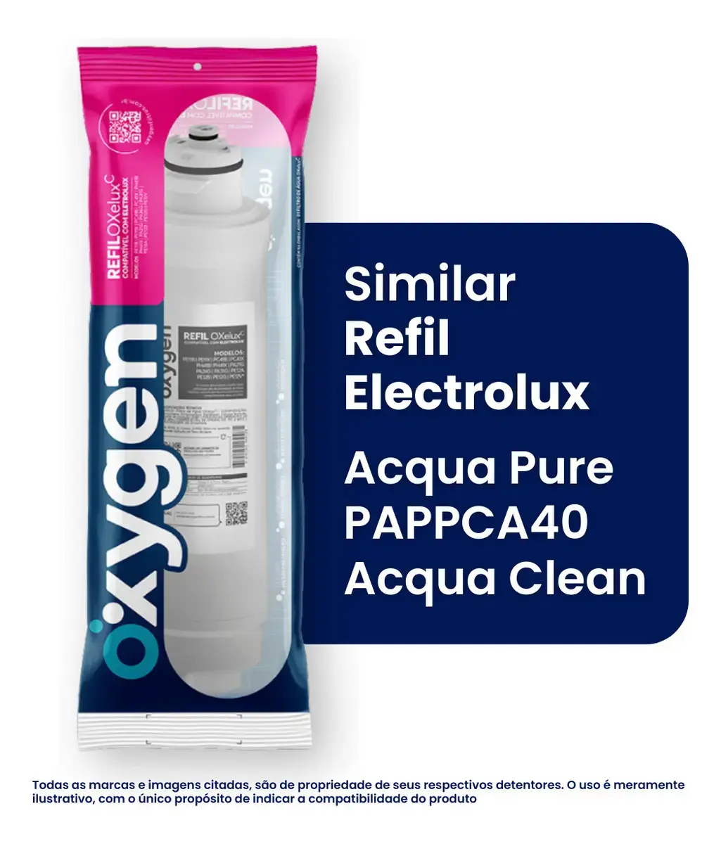 Refil Filtro Água Purificador Electrolux PE12 Acqua Pure Compatível Oxygen thumbnail 4