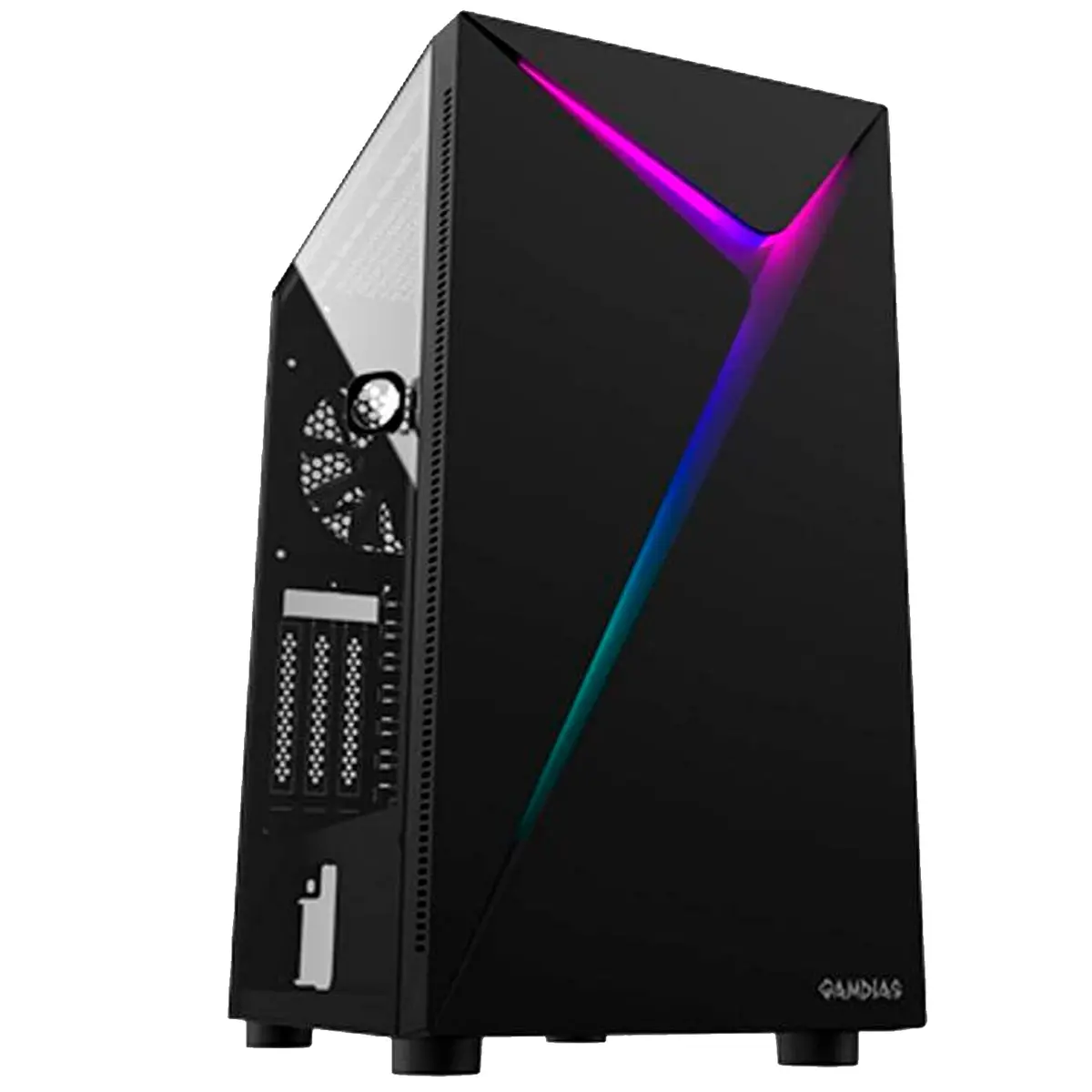 Gabinete Mid Tower Gamdias Argus E4 Elite Vidro Temperado RGB Preto ARGUS E4 ELITE - 1