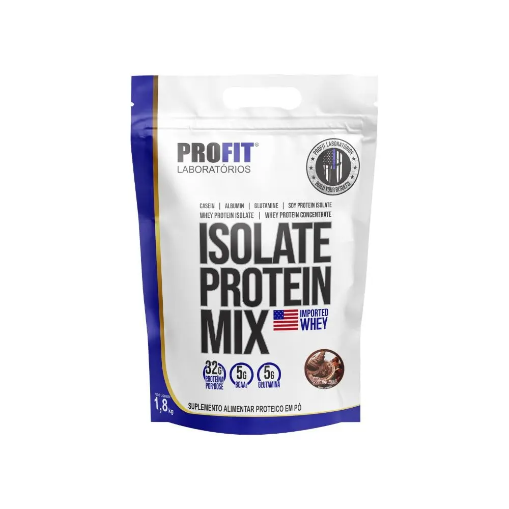 Suplemento Proteico em Pó Profit Isolate Protein Mix, 1,8kg | Creme de Avelã