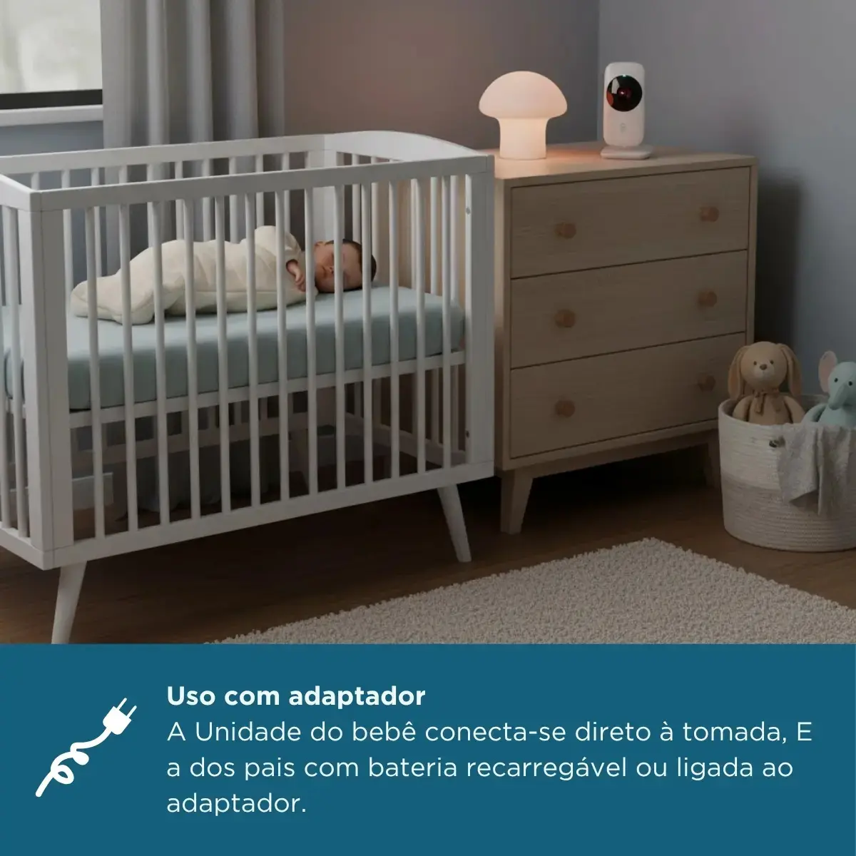 Babá Eletrônica Monitor 2.4 Sem Fio Zoom Baby On Maxi Baby thumbnail 5
