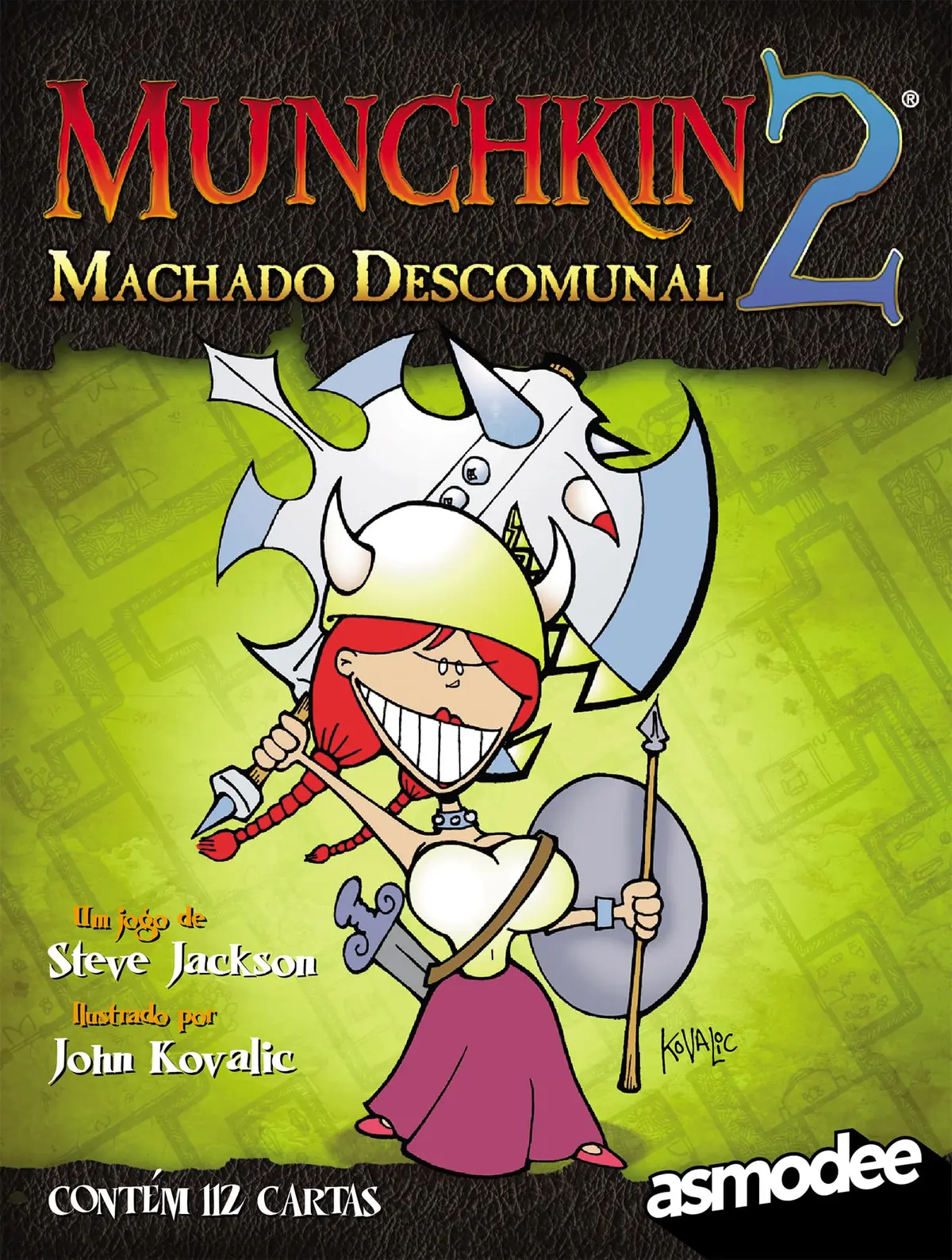Galápagos, Munchkin 2: Machado Descomunal (Expansão), Jogo de Cartas para Amigos, 3 a 6 jogadores, 60 a 90 minutos por partida - 1