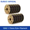 Filamento PLA Plus 10kg 1,75mm Preto p/ Impressora 3D - 1