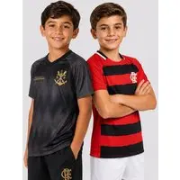 Kit 2 Camisas Flamengo Manto e Energia Vermelho e Preto