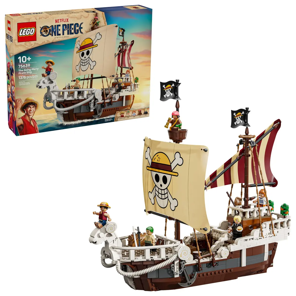 LEGO ONE PIECE O Barco Pirata Going Merry 75639 (1.376 Peças)