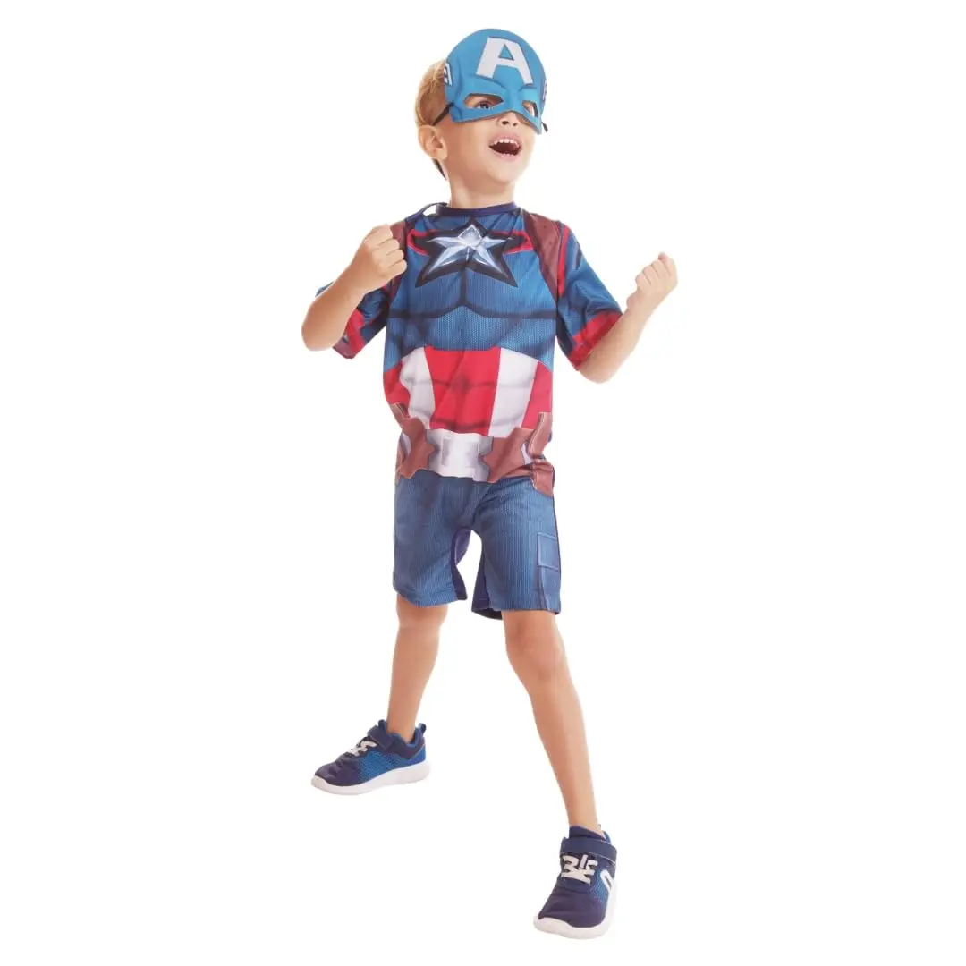 Novabrink - Super Magia Fantasia Capitão America Basica TAM M
