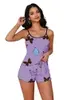 Pijama Feminino Verão Borboleta Roxo G
