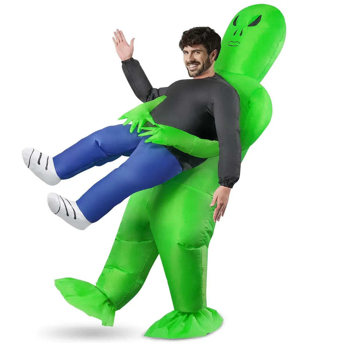 Fantasia Inflável Alien Et Alienigena Extraterrestre Adulto, Fantasia de Alienígena Inflável para Adultos, Fantasia de Halloween para Homens - 1