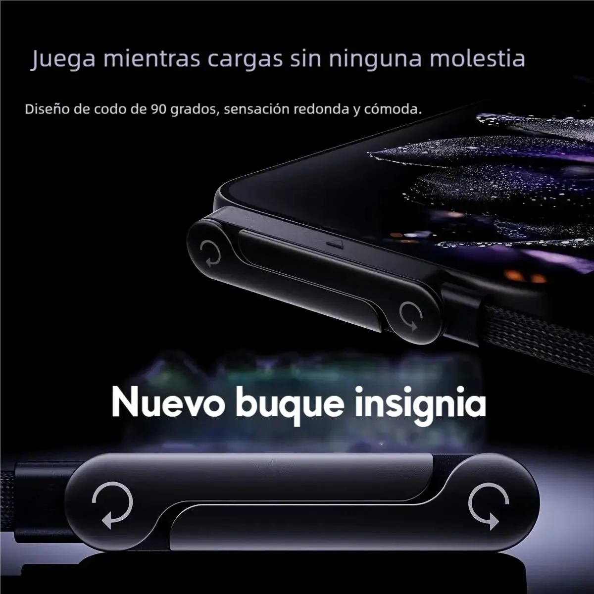 Cabo USB-C para USB-C de 240W com Suporte Dobrável e Carga Rápida de 1.5m thumbnail 5