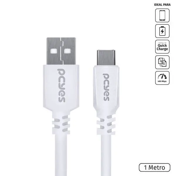 Cabo Usb A 2.0 Para Usb Tipo C Para Celular Smartphone 1m Bra - 1