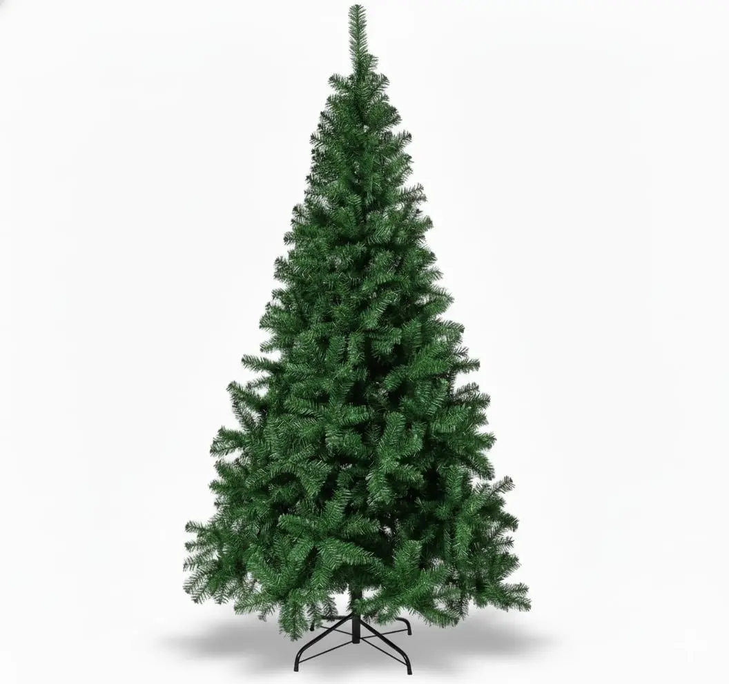 Arvore de Natal Luxo Pinheiro 1,80m 450 Galhos Verde Realista, Cheia e Elegante Base de Ferro Reforçada Premium