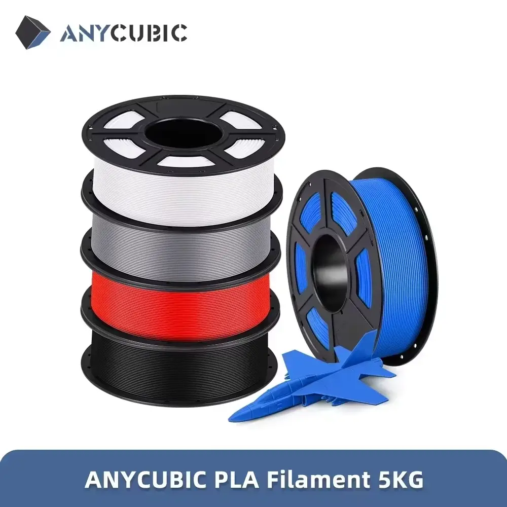 Anycúbico pla filamento 3d para impressora 3d fdm 1.75mm, material de impressão 3d ecológico, falhas para kobra s1c 5kg, armazém ue e eua - 1