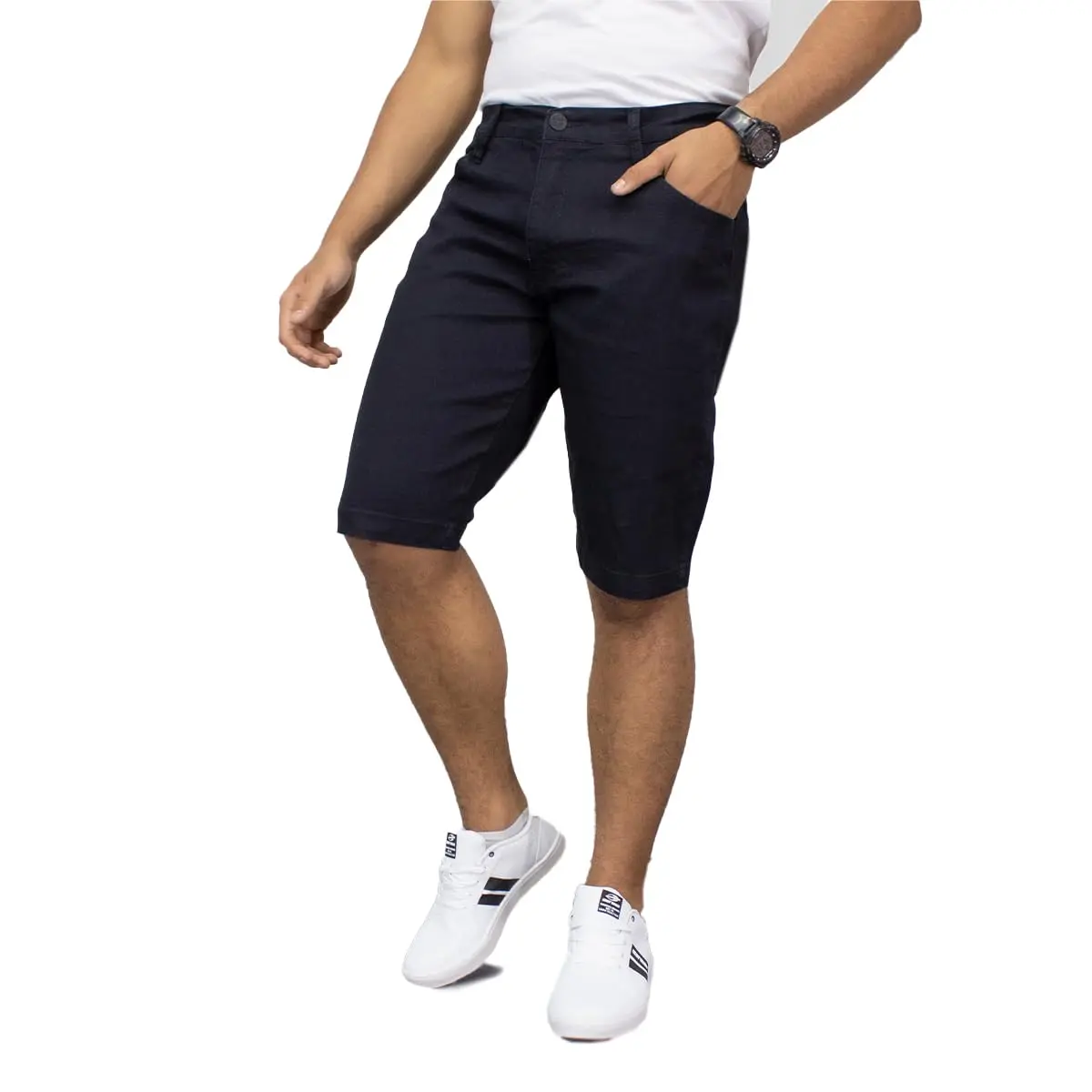 Bermuda Jeans Masculina Tradicional Almix - 1