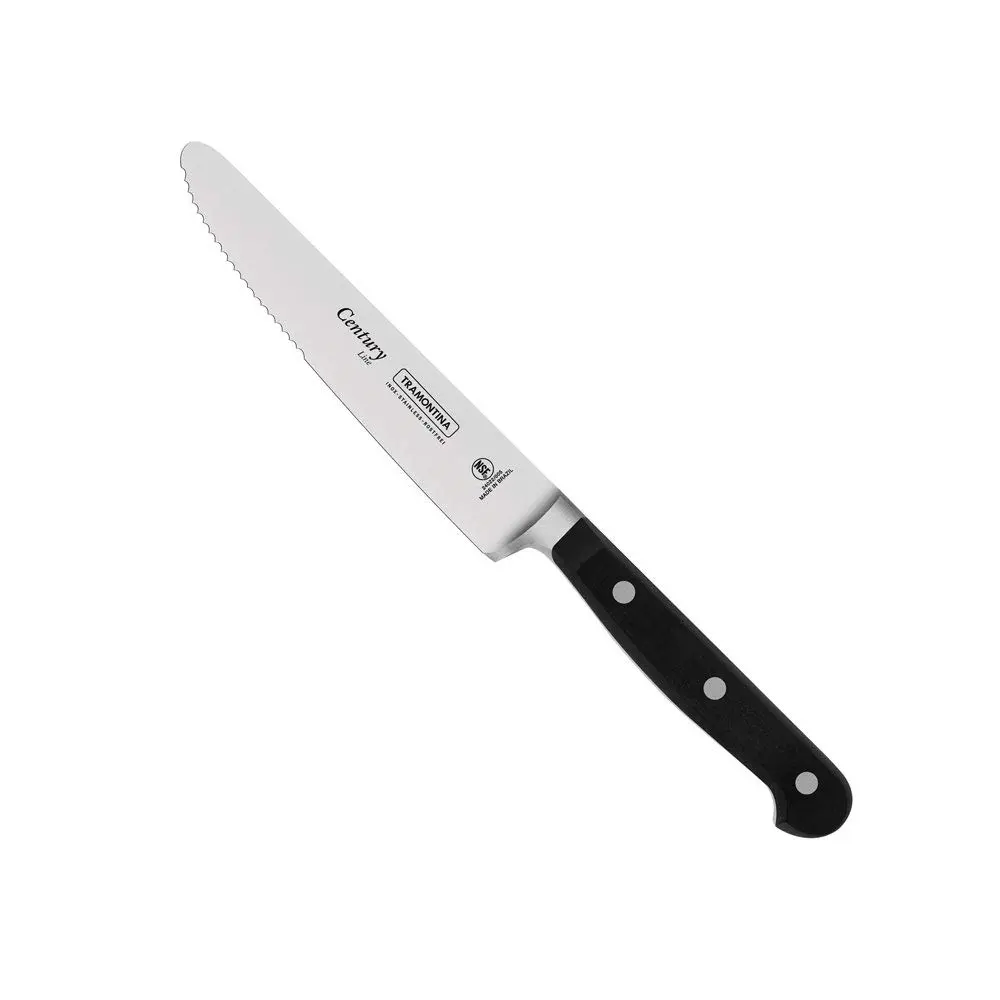 Faca para Churrasco Jumbo Tramontina Century com Lâmina em Aço inox e Cabo em Policarbonato e Fibra de Vidro 5"