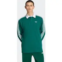 Camisa Polo Manga Longa Três Listras Rugby Homem adidas