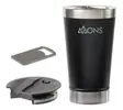 Copo Térmico Inox 473ml com Tampa Preto Fosco - 1