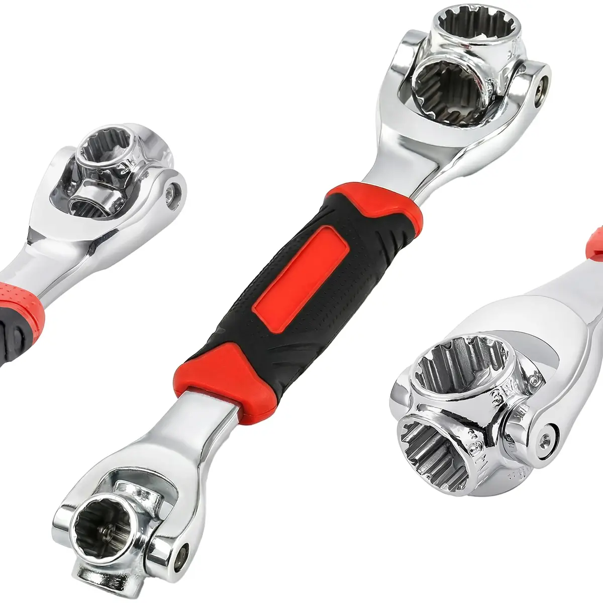 Chave De Boca Multifuncional 48 Em 1 360º Ferramentas Soquete Universal | Para Diversos Parafusos E Porcas, Ferramenta Essencial Reparos Domésticos Manutenções
