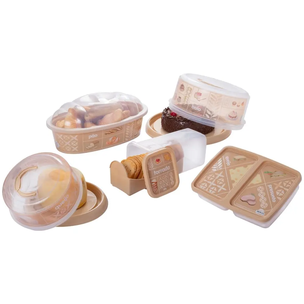 Kit Café da Manhã com 5 Peças Plasútil