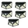 Kit 5 Luminária Energia Solar Parede 100 Led Sensor Presença 3 Funções Lampada - 1