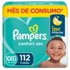Fralda Pampers Confort Sec Jumbo XXG 112 unidades - 1