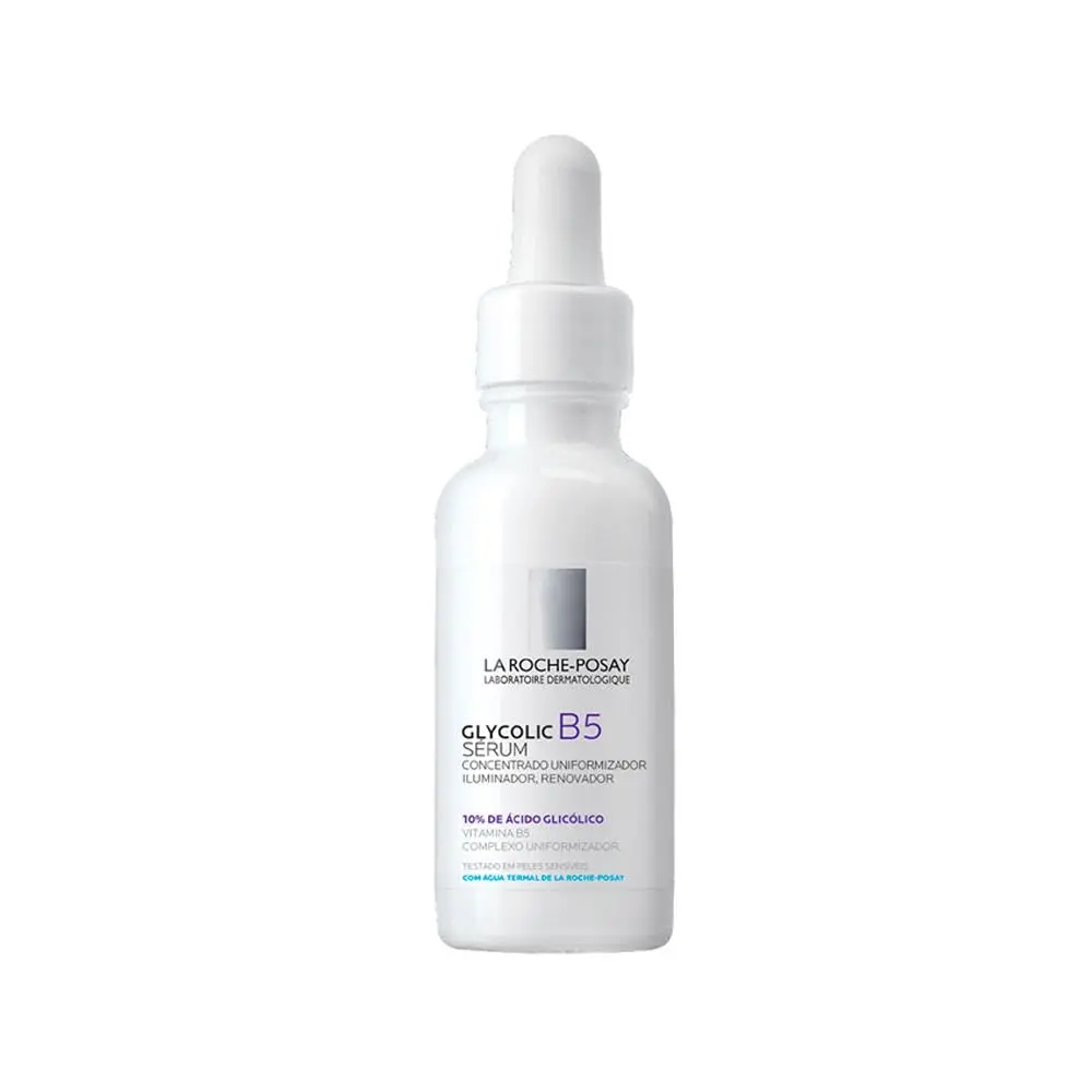 Sérum Retexturizador Renovador La Roche-Posay Glycolic B5, 30ml | Ácido Glicólico Puro, Vitamina B5, Ação Peeling Diário Suave, Reduz Poros Dilatados, Luminosidade - 1