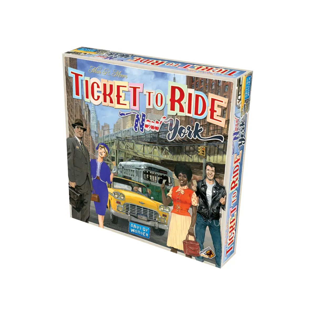 Galápagos, Ticket to Ride: New York, Jogo de Tabuleiro para Família, 2 a 4 jogadores, 15-30 min