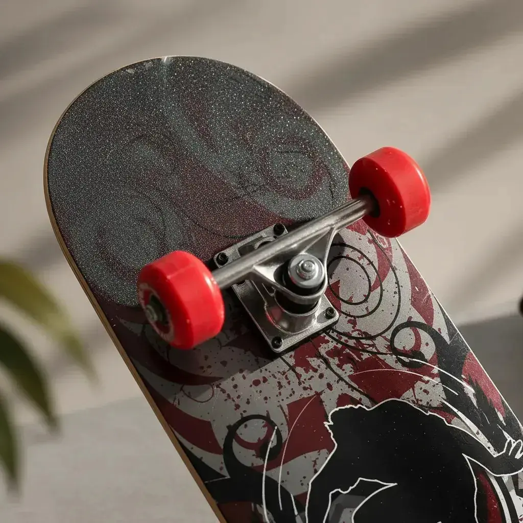 Skate Infantil sofisticado C/ Kit De Proteção - Diversas Cores Cinza Grafite thumbnail 3