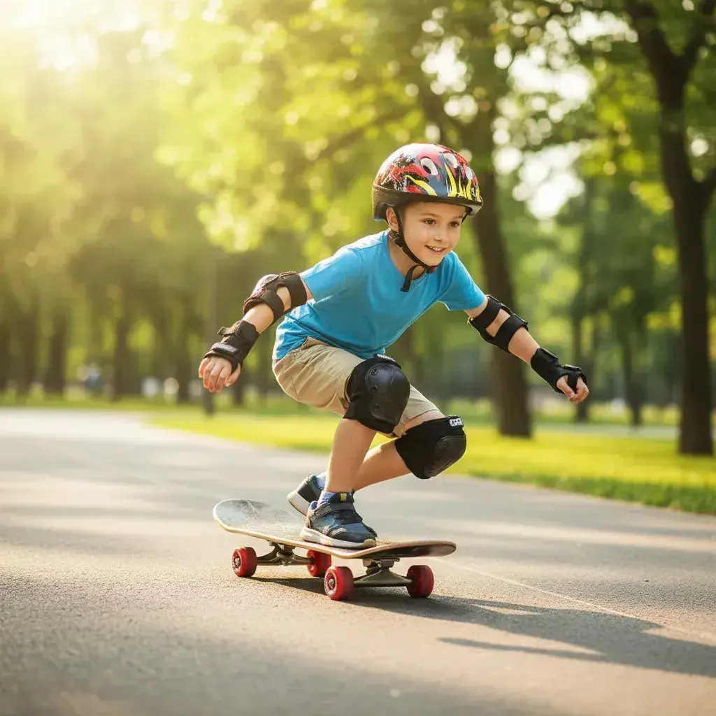 Skate Infantil sofisticado C/ Kit De Proteção - Diversas Cores Cinza Grafite thumbnail 9