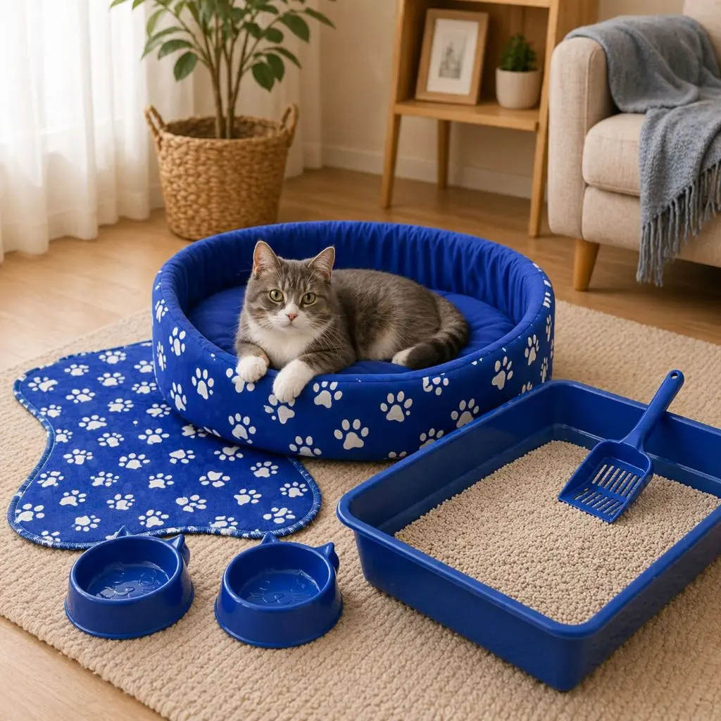 Caminha de Gato + Caixa de Areia + Bebedouro para Gato - 1