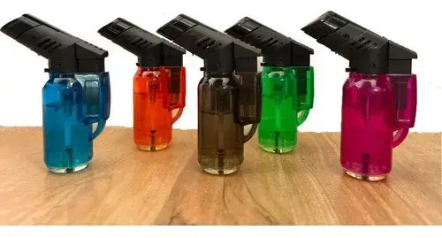 Mini Maçarico Portátil Recarregável Super Chama 1300 Graus - 1