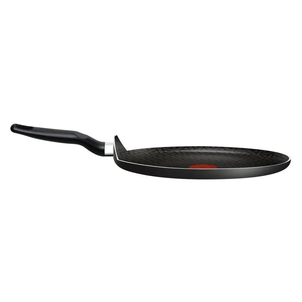 Frigideira Rasa Rochedo Robusta Grafite 30cm com Antiaderente Resist 3X, Reforçado com Partículas Minerais, Alta Espessura, Base Limpa Fácil e Thermo-Sinal