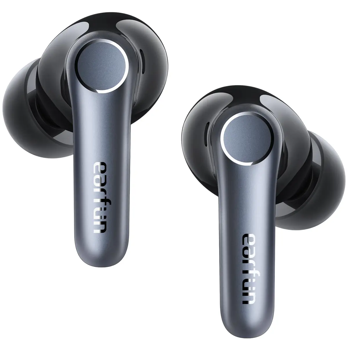 EarFun Air Pro 4 Fone de Ouvido Sem Fio Bluetooth 5.4, Cancelamento de Ruído Adaptativo 50dB,Qualcomm aptX Lossless e LDAC, Áudio Hi-Res, 6 Mics com IA, IPX5, 52H de Bateria, App, Fone sem fio TWS
