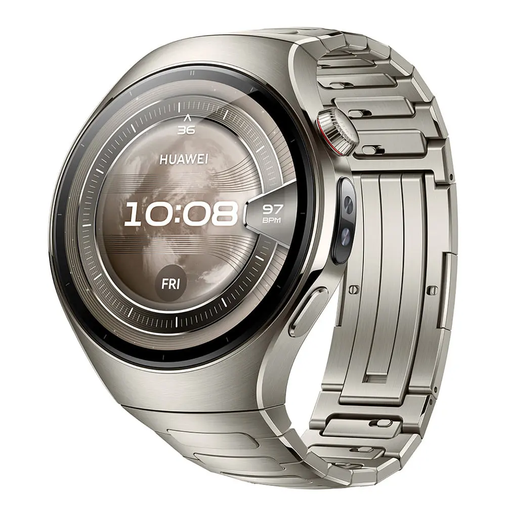 Smartwatch Huawei Watch 5 46mm Titânio, Bluetooth e 32GB