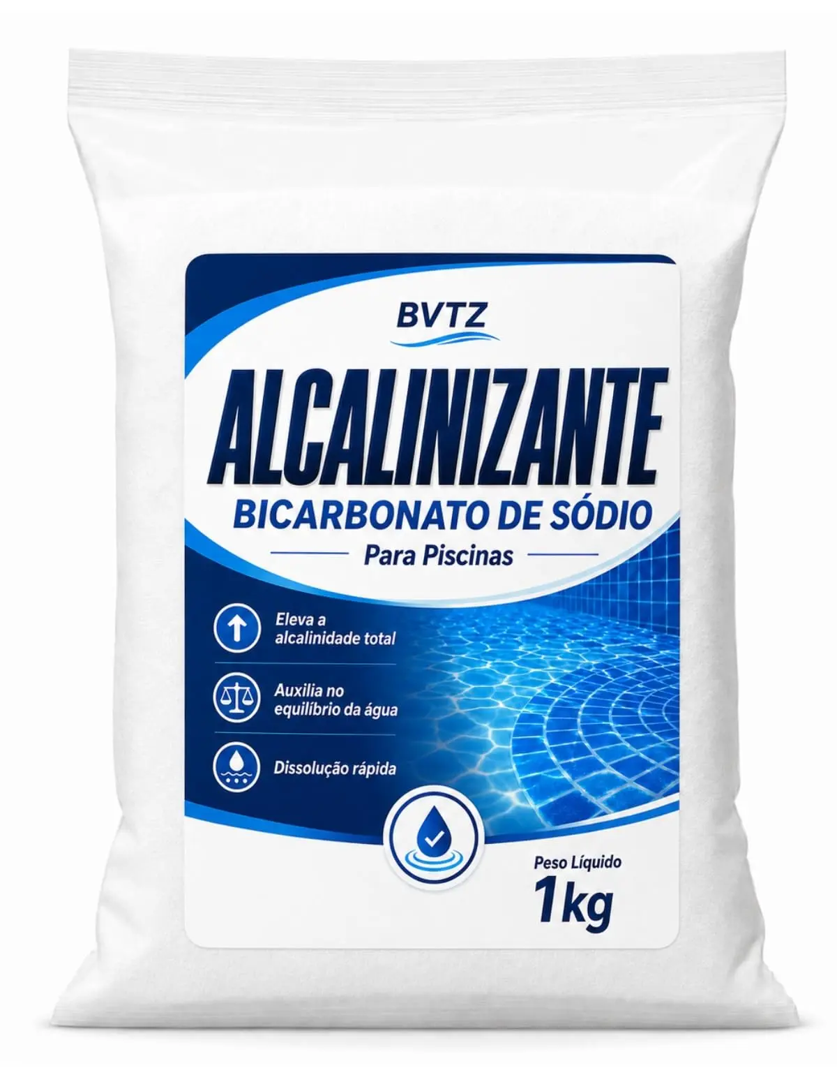 Elevador De Alcalinidade Bicarbonato De Sodio Para Piscina Tratamento De Agua Alcalinizante Limpeza Agua Purificada