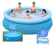 Piscina Inflável Redonda 4600L Azul Adulto e Infantil - 1