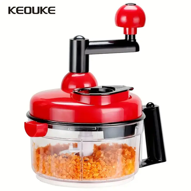 Picador de Cebola KEOUKE com Manivela para Pimenta, Legumes, Frutas e Salada com Separador de Ovos - 1